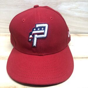 Potomac Nationals New Era Hat Cap 7 1/4 59Fifty Fitted MiLB Baseball Red
